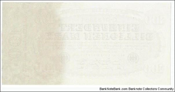 Banknote from Germany year 1923