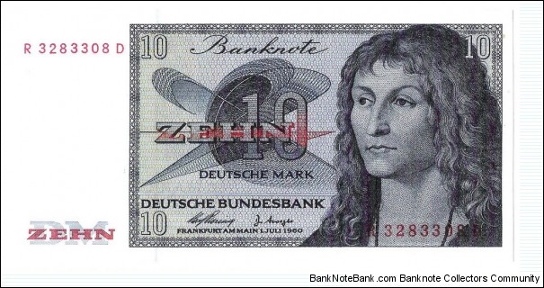 10 Mark(Reserve Notes for Western Germany/ Modern Reprint) Banknote