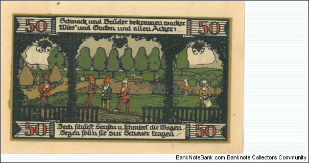 Notgeld:
Balllenstadt Banknote