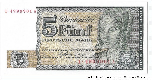 5 Mark(Reserve Notes for West Berlin/ Modern Reprint) Banknote