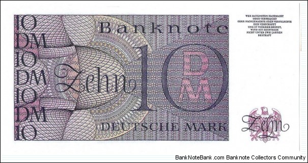 Banknote from Germany year 1963