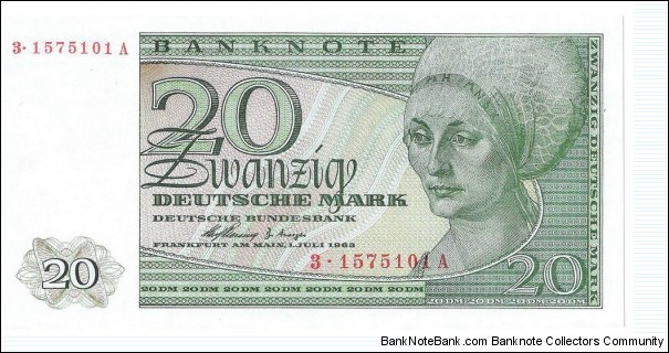 20 Mark(Reserve Notes for West Berlin/ Modern Reprint) Banknote