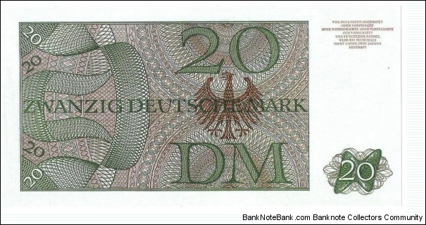 Banknote from Germany year 1963