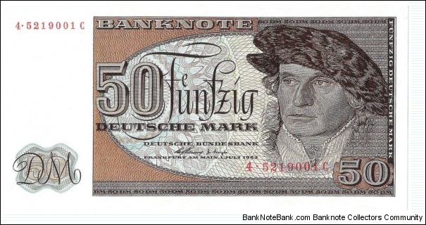 50 Mark(Reserve Notes for West Berlin/ Modern Reprint) Banknote