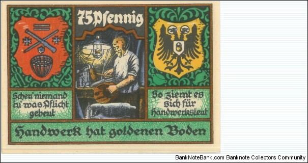 Notgeld:
Stolzenau a. u. Weser (1277.1) Banknote