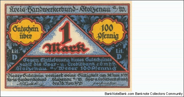 Banknote from Germany year 1922