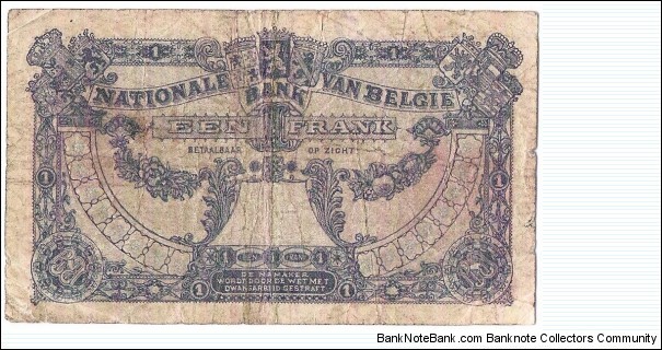 Banknote from Belgium year 1920