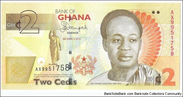 2 Cedis(2013) Banknote