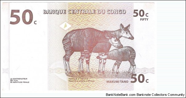 Banknote from Congo year 1997