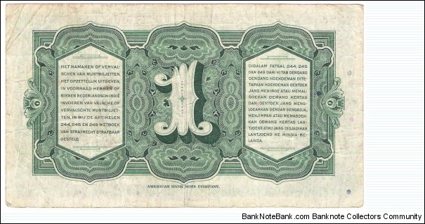 Banknote from Indonesia year 1943