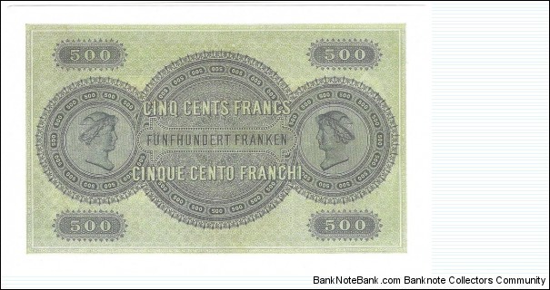 Banknote from Switzerland year 1907