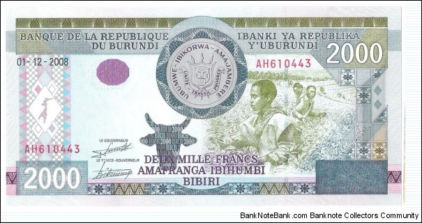 2000 Francs Banknote