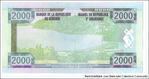 Banknote from Burundi year 2008