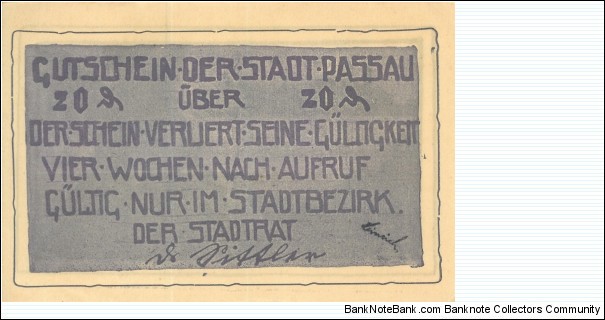 Banknote from Germany year 1920