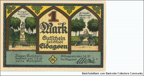 Banknote from Germany year 1921