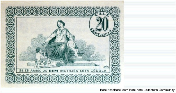 Banknote from Portugal year 1920