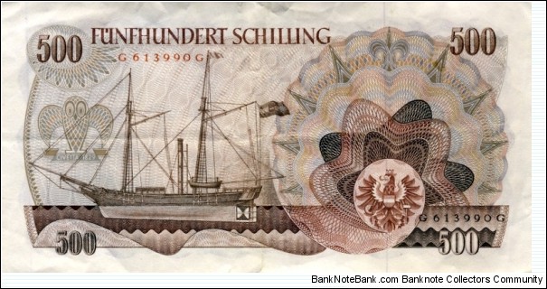 Banknote from Austria year 1969