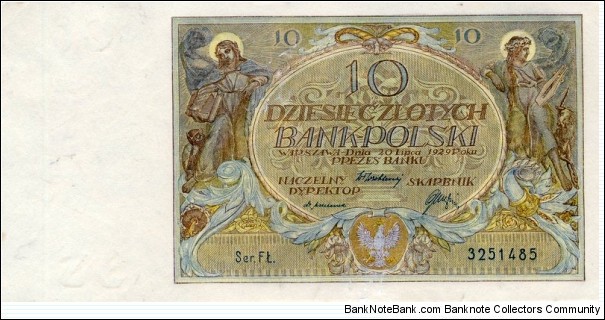 10 Złotych Banknote