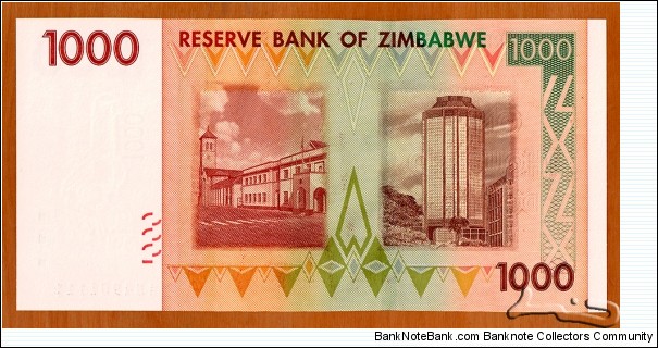 Banknote from Zimbabwe year 2007