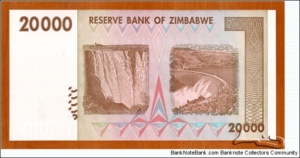 Banknote from Zimbabwe year 2008