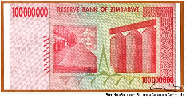 Banknote from Zimbabwe year 2008