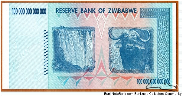 Banknote from Zimbabwe year 2008