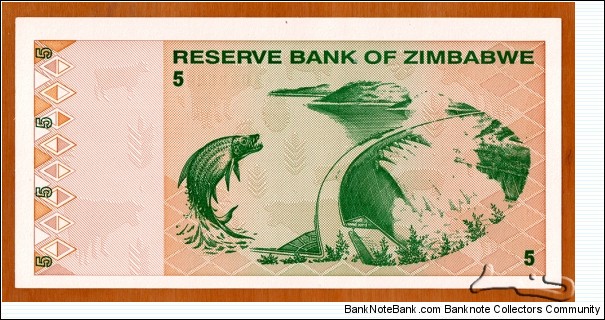 Banknote from Zimbabwe year 2009