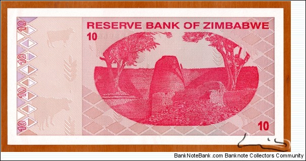 Banknote from Zimbabwe year 2009