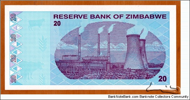 Banknote from Zimbabwe year 2009