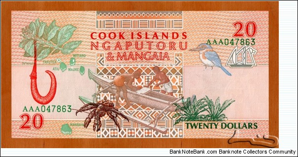 Banknote from Cook Islands year 1992