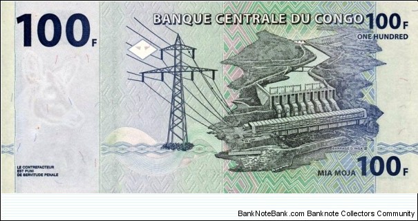 Banknote from Congo year 2007