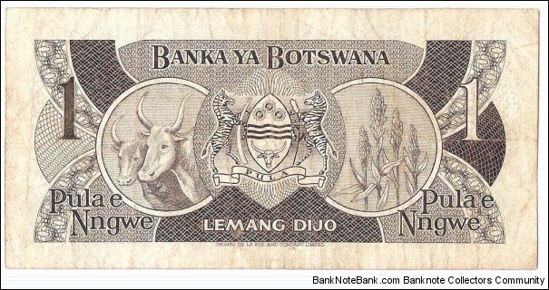 Banknote from Botswana year 1983