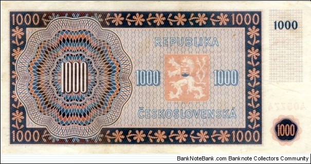 Banknote from Czech Republic year 1945