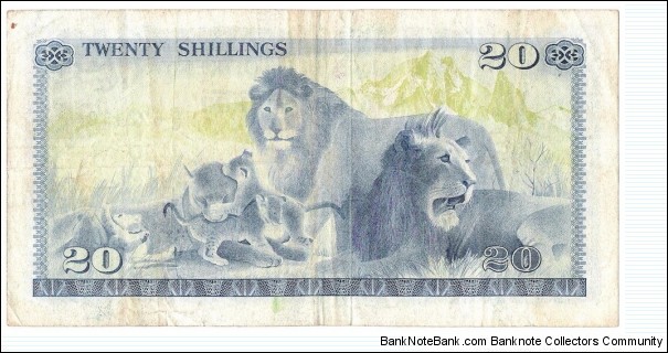 Banknote from Kenya year 1974