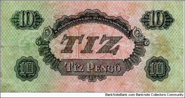 Banknote from Hungary year 1944