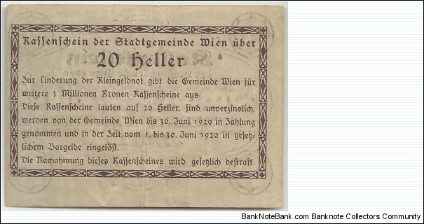 Banknote from Austria year 1920