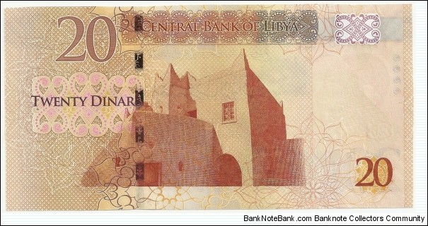 Banknote from Libya year 2012