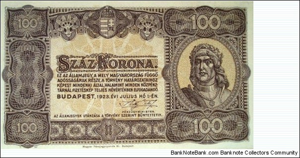 100 Korona Banknote