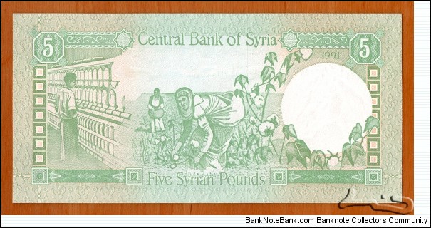 Banknote from Syria year 1991