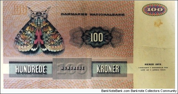 Banknote from Denmark year 1972