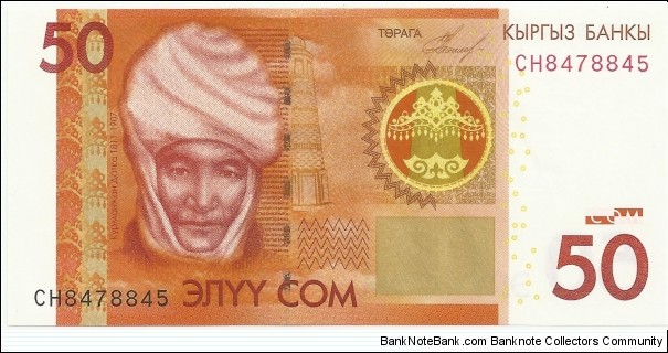 Kyrgizistan 50 Som 2009 Banknote