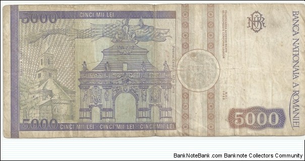 Banknote from Romania year 1993