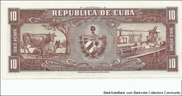 Banknote from Cuba year 1960