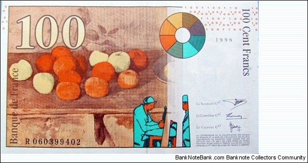 Banknote from France year 1998