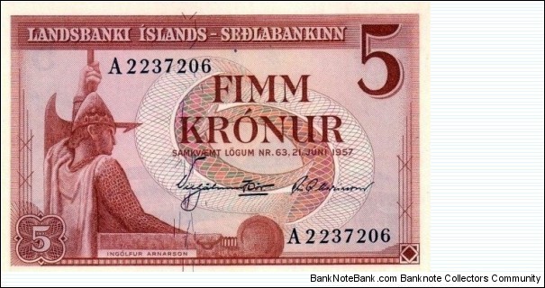 5 Krónur Banknote
