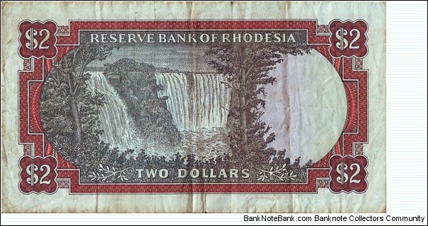 Banknote from Rhodesia year 1975