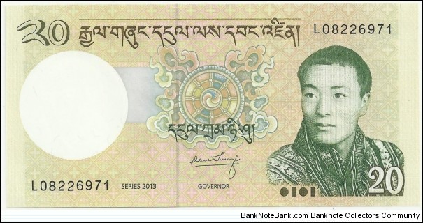 BhutanBN 20 Ngultrum 2013 Banknote