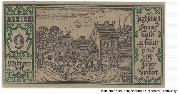 Germany-Notgeld (9) 50 Pfennig 1921 Banknote