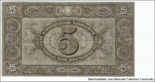Banknote from Switzerland year 1947