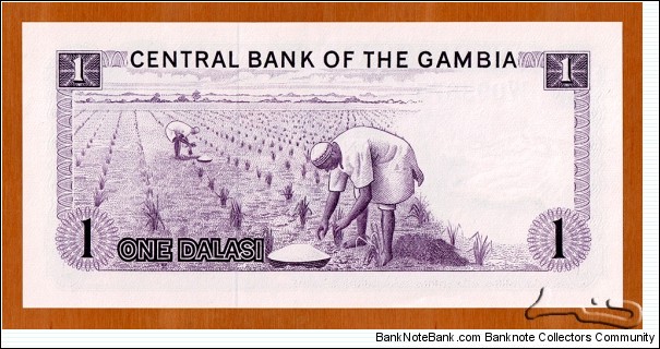 Banknote from Gambia year 1975